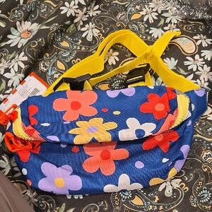 ❤️10/$16 New Floral Blue and Yellow Kids Fanny Bag
